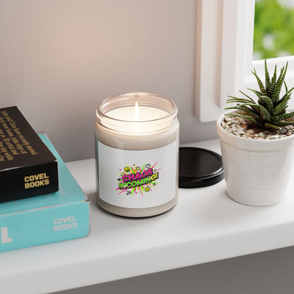 Chaos Incoming Candle | Slogan & Nonsense Graphic, Soy Jar Candle
